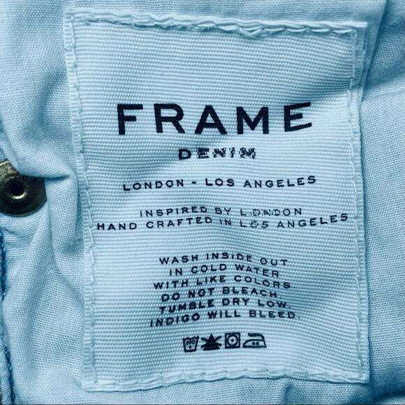 FRAME BOHO COUNTRY WESTERN LE SKINNY DE JEANNE LIGHT WASH DENIM JEANS SMALL 28 - Picture 7 of 10